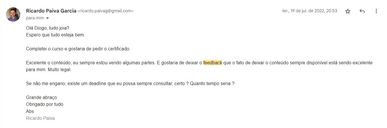 Depoimento Ricardo